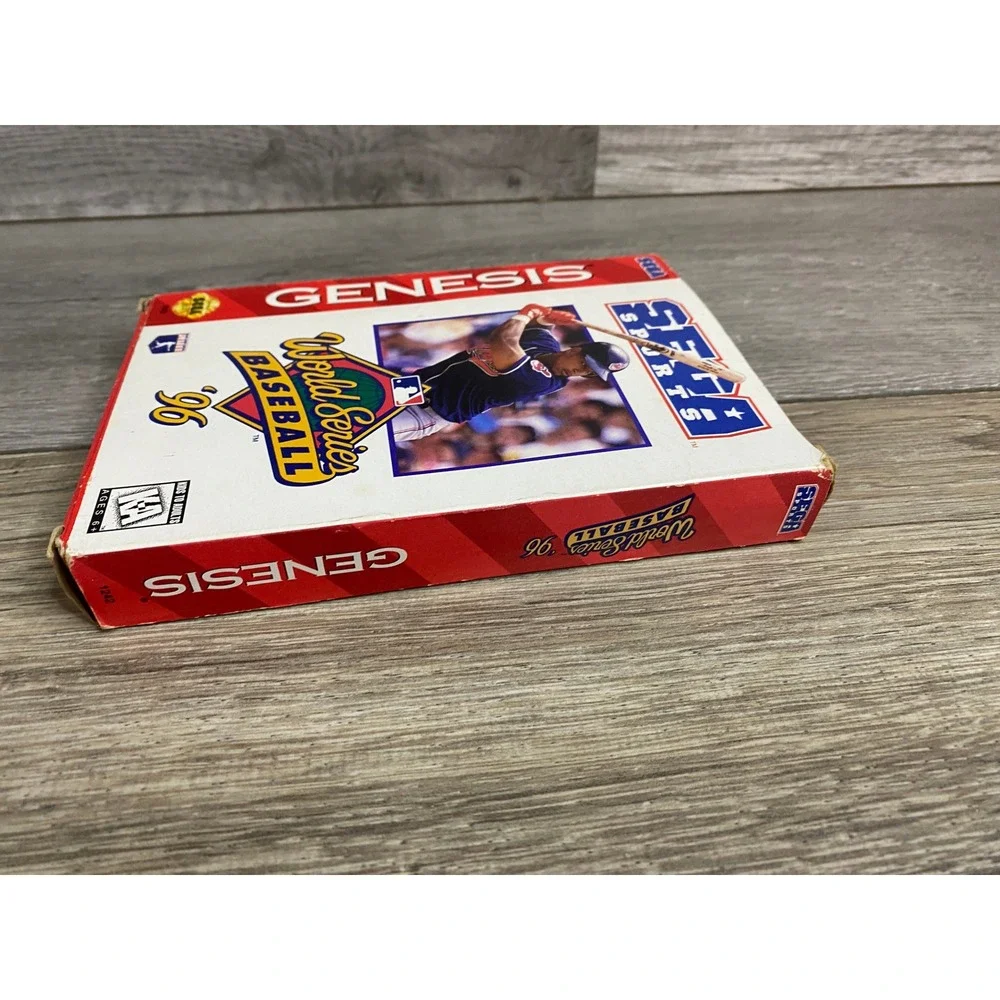 World Series Baseball 96 Sega Genesis 1242‎ With Box and Tray Sports Game MLB